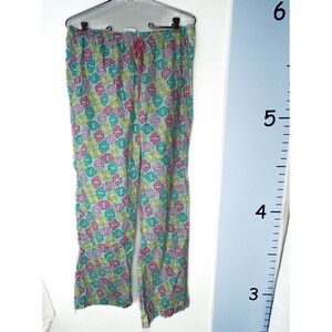 Vineyard Vines Green Pink‎ Yellow Whales Pajama Pants S/P